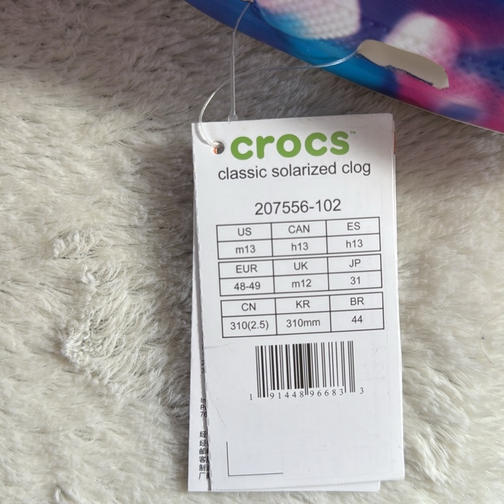 Men’s crocs, multi color, size 13, NWT - Picture 6 of 7